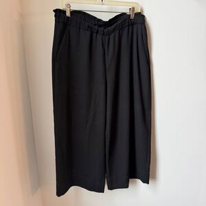H&M Black Wide-Leg Trousers
